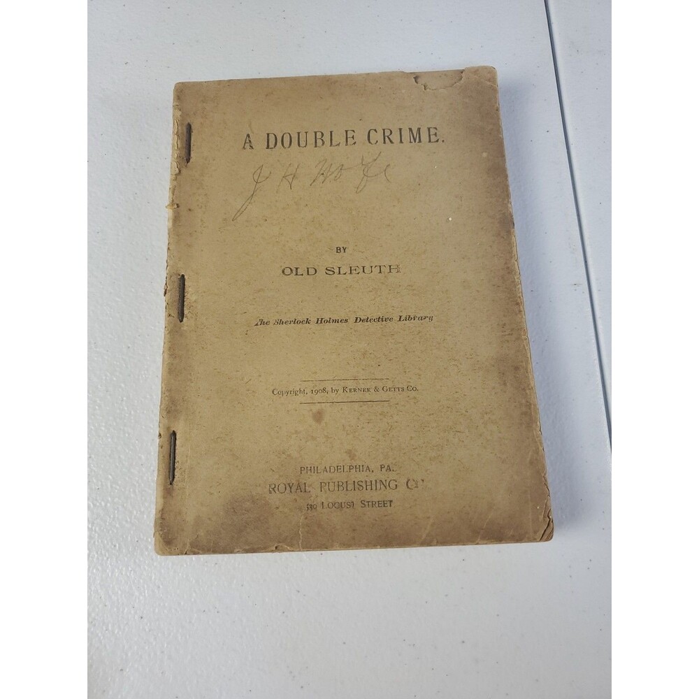 The Sherlock Holmes Detective Library "A Double Crime" 1908 Paperback